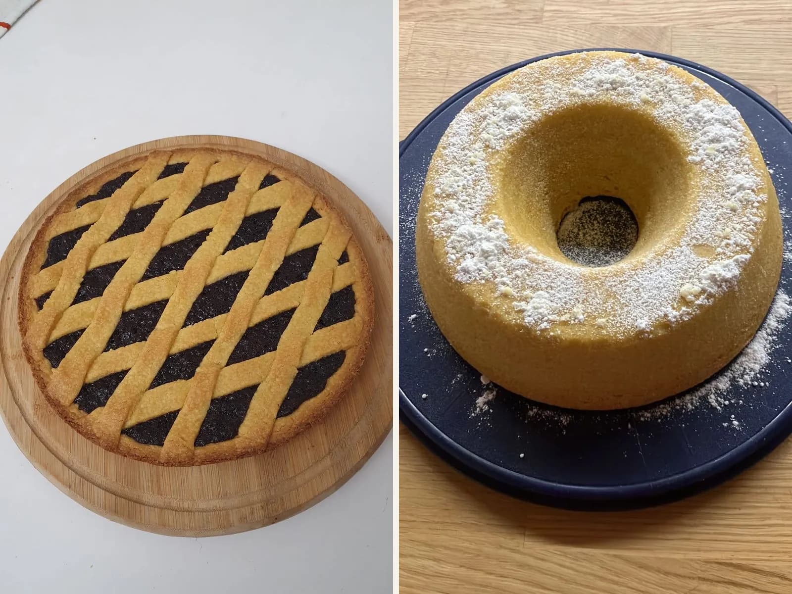 Crostata e ciambellone fatti in casa